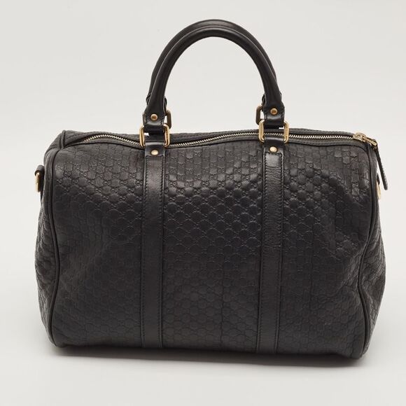Gucci 喜び 媒体 黒 Guccisima レザー ボストン バッグ 【公式通販】